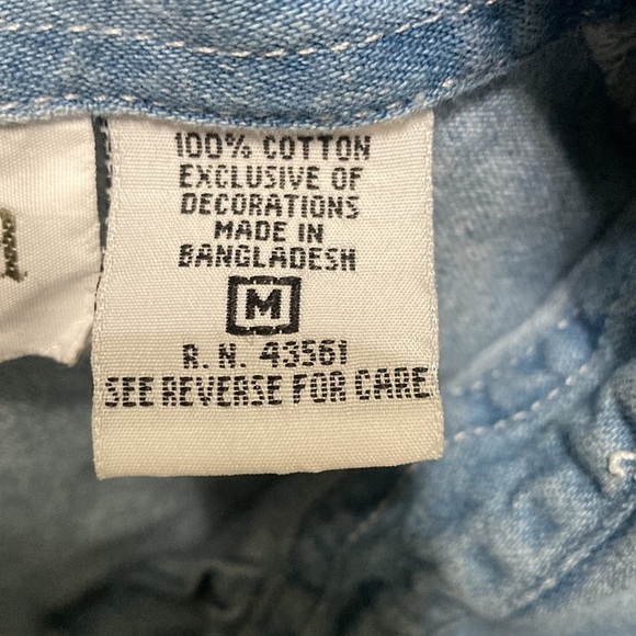 Oh mamma denim sleeveless top size M - Picture 3 of 6